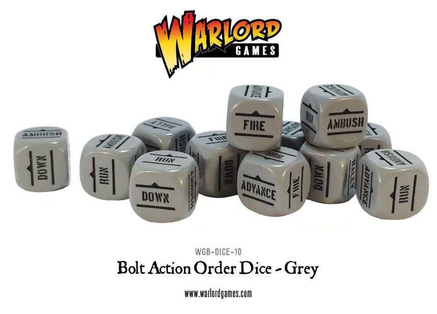 Bolt Action: Orders Dice pack - Grey - 402616008