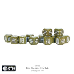 Bolt Action: Orders Dice pack - Olive Drab - 402616010