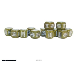 Bolt Action: Orders Dice pack - Olive Drab - 402616010