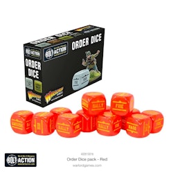 Bolt Action: Orders Dice pack - Red - 402616016