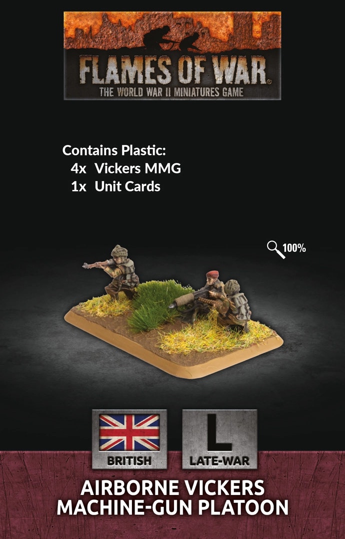 Airborne Vickers Machine-gun Platoon (Plastic) - BR814