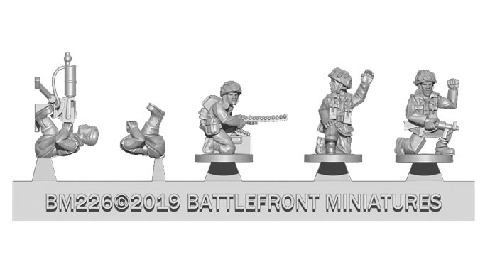 Airborne Vickers Machine-gun Platoon (Plastic) - BR814