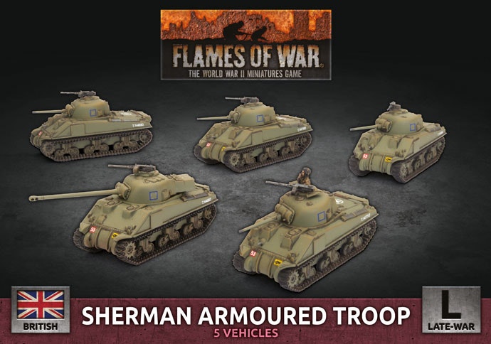 Sherman Armoured Troop (Plastic) - BBX60