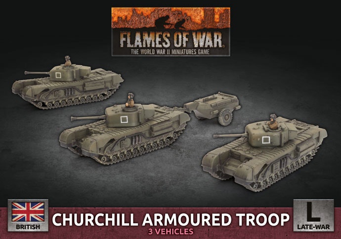 Churchill Armoured Troop (Plastic) - BBX56