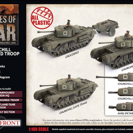 Churchill Armoured Troop (Plastic) - BBX56