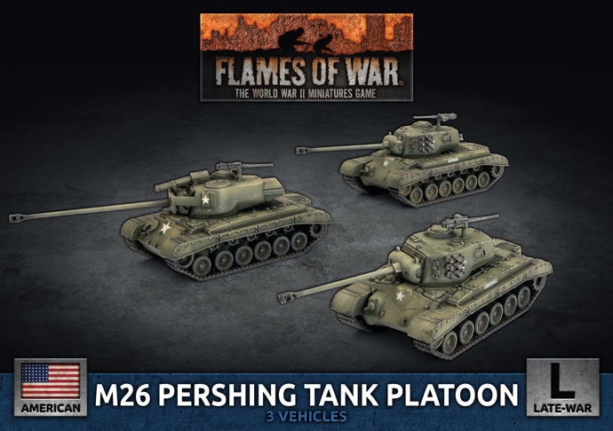 M26 Pershing Tank Platoon (x3 Plastic) - UBX90