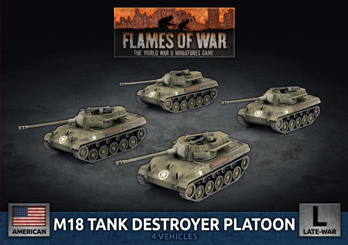 M18 Tank Destroyer Platoon (x4 Plastic) - UBX93