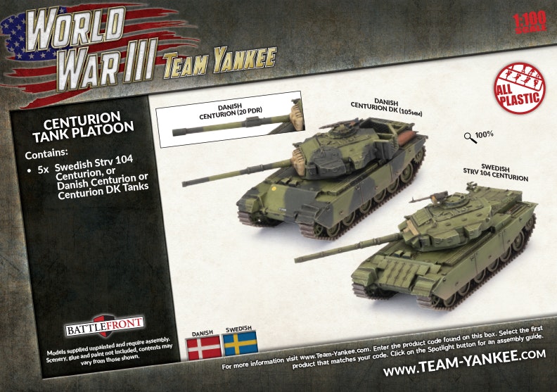 Centurion Tank Platoon (x5 Plastic) - TSWBX02