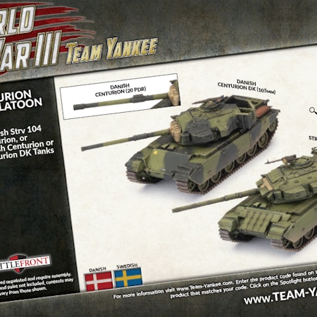 Centurion Tank Platoon (x5 Plastic) - TSWBX02