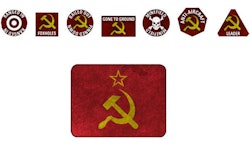 Soviet Tin (x20 Tokens, x2 Objectives, x16 Dice) - TTK19