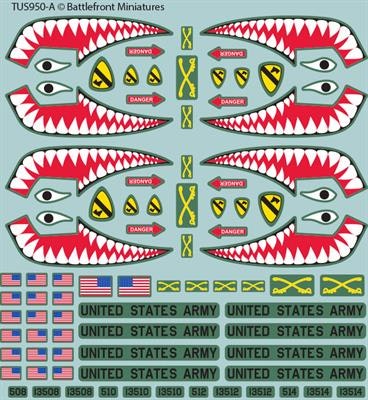 WW3 American Decal Set (WWIII x4 Sheets) - TUS950