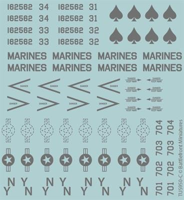 WW3 American Decal Set (WWIII x4 Sheets) - TUS950