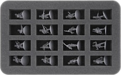 HS035BA06 Foam Tray for Bolt Action - 16 miniatures