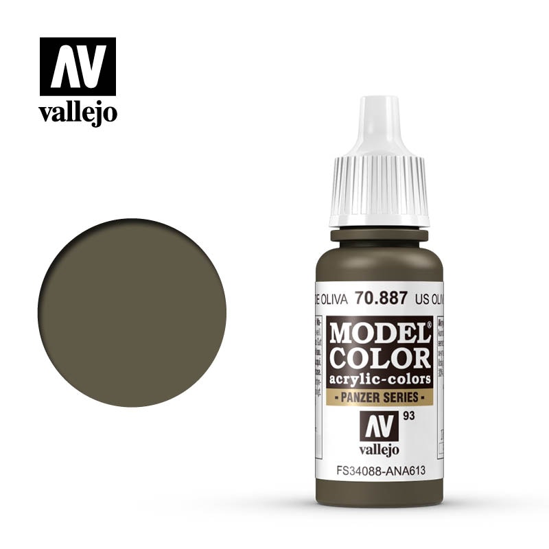 Vallejo Model Color: US Olive Drab - 70887