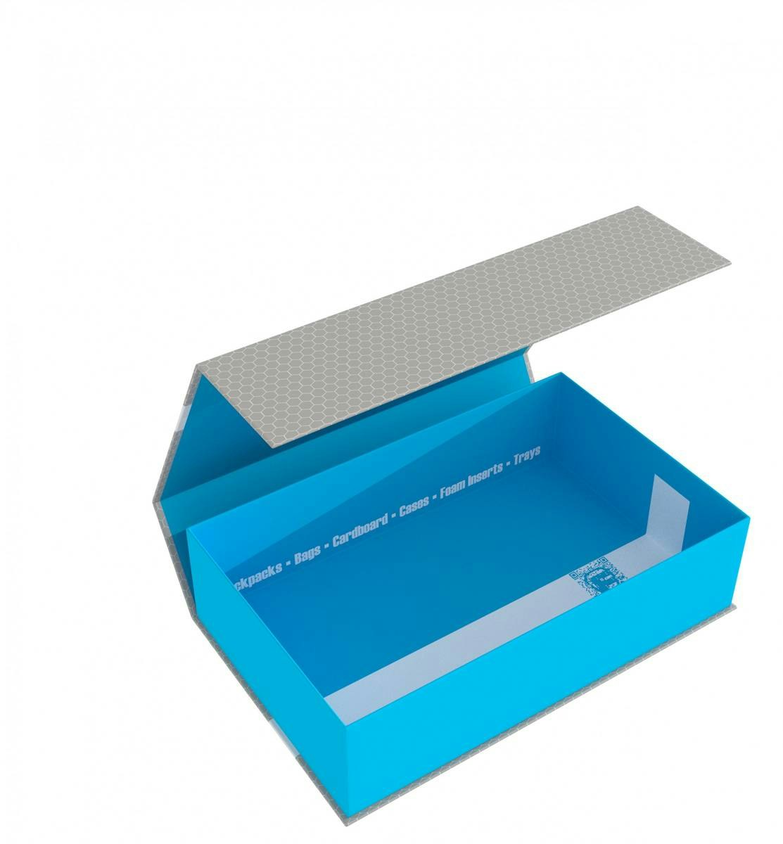 Feldherr Magnetic Box blue Half-Size 75 mm empty - HSMB075