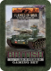 British 11th Armoured Tin (x20 Tokens, x2 Objectives, x16 Dice) - TD048