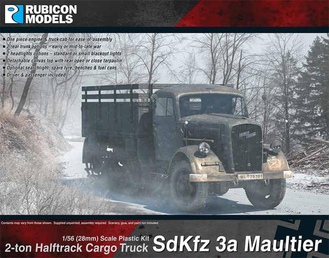 SdKfz 3a Maultier 2 ton Half-Track Cargo Truck - 280046