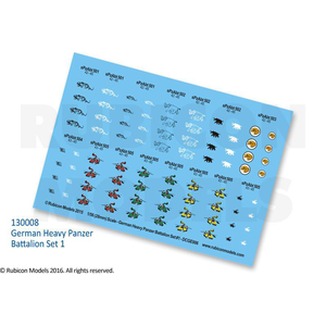 German Heavy Panzer Battalion Set 1 Decal Sheet DCGE006 / 130008