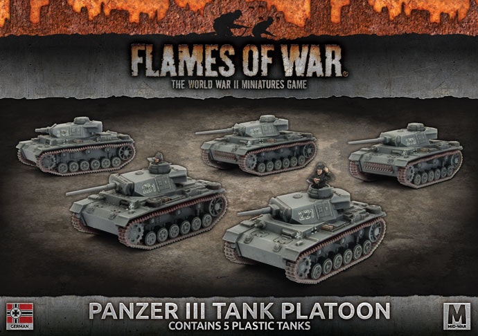 Panzer III Platoon (Plastic) - GBX105