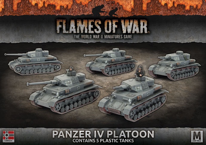 Panzer IV Platoon (Plastic) - GBX106