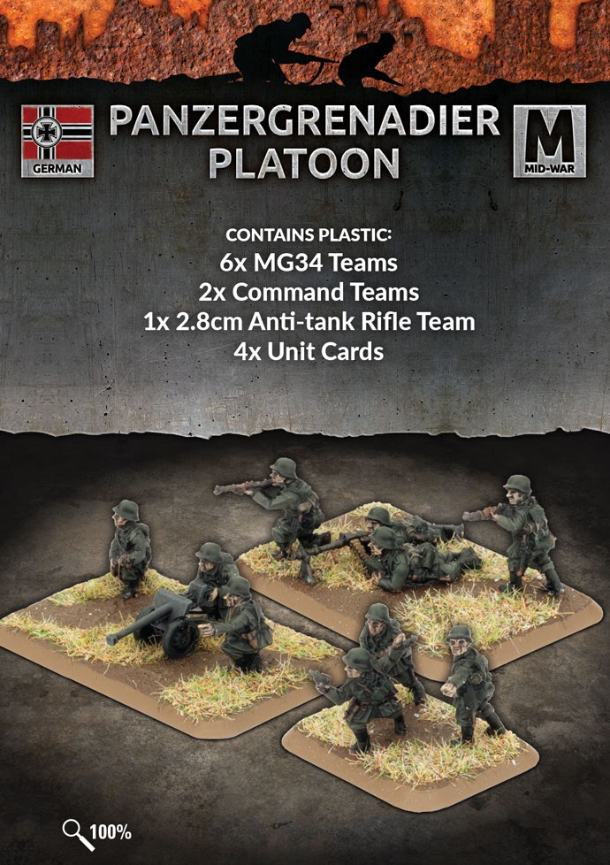 Panzergrenadier Platoon (Plastic) - GE757