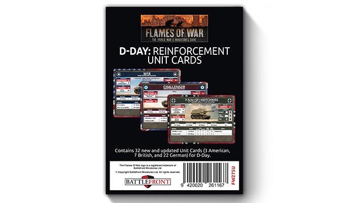 D-Day Reinforcement Unit Cards - FW275U