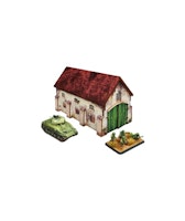 Pre-Painted WW2 Normandy Cowshed (15mm) - H00191