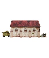 Pre-Painted WW2 Normandy Cowshed (15mm) - H00191