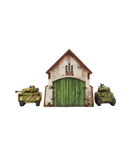 Pre-Painted WW2 Normandy Cowshed (15mm) - H00191