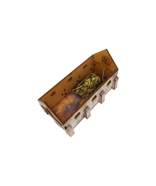 Pre-Painted WW2 Normandy Cowshed (15mm) - H00191
