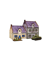 Pre-Painted WW2 NORMANDY TOWNHOUSE 3 (15MM) - H00174