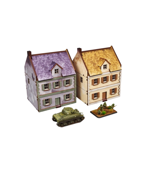 Pre-Painted WW2 NORMANDY TOWNHOUSE 3 (15MM) - H00174
