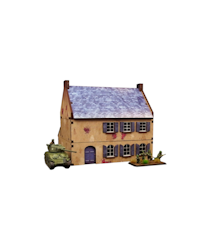 Pre-Painted WW2 NORMANDY TOWNHOUSE 2 (15MM)- H00173
