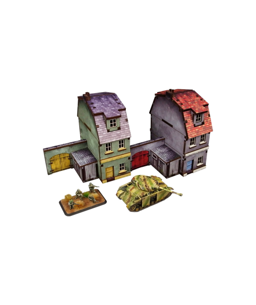 Pre-Painted WW2 NORMANDY TOWNHOUSE 1 (15MM)- H00172
