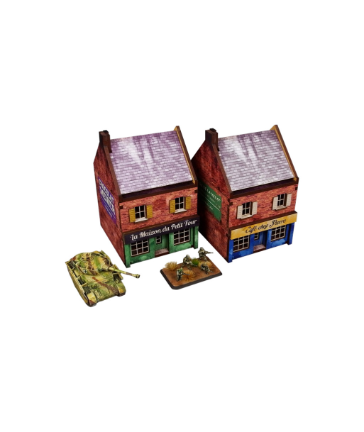 Pre-Painted WW2 NORMANDY CAFE (15MM) - H00170