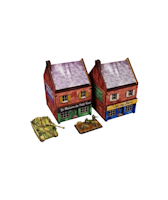 Pre-Painted WW2 NORMANDY CAFE (15MM) - H00170