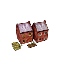 Pre-Painted WW2 NORMANDY CAFE (15MM) - H00170
