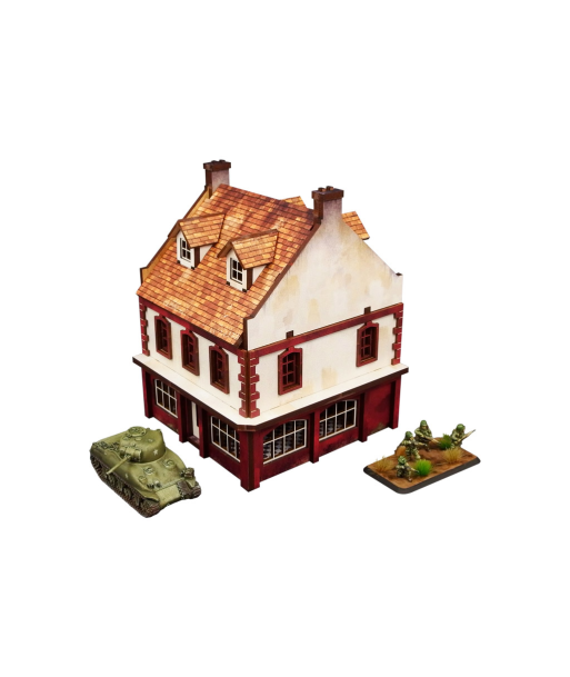 Pre-Painted WW2 NORMANDY RESTAURANT (15MM) - H00171
