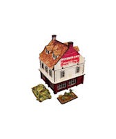 Pre-Painted WW2 NORMANDY RESTAURANT (15MM) - H00171