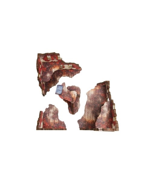 Pre-Painted WW2 NORMANDY RUINED LARGE HOUSE 1 (28mm/ 1:56) - H00193