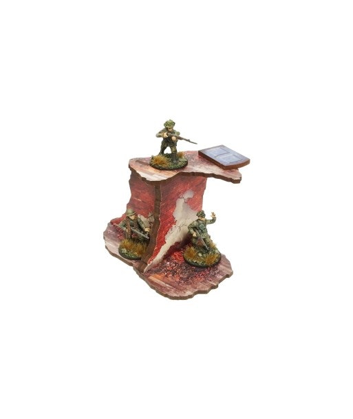 Pre-Painted WW2 NORMANDY RUINED LARGE HOUSE 1 (28mm/ 1:56) - H00193