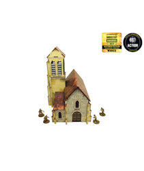 Pre-Painted WW2 NORMANDY CHURCH (28MM / 1:56) - H00132