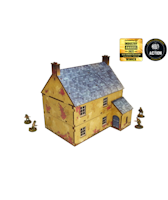 Pre-Painted WW2 NORMANDY TOWNHOUSE 2 (28MM / 1:56) - H00126