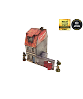 Pre-Painted WW2 NORMANDY TOWNHOUSE 1 (28MM / 1:56) - H00125