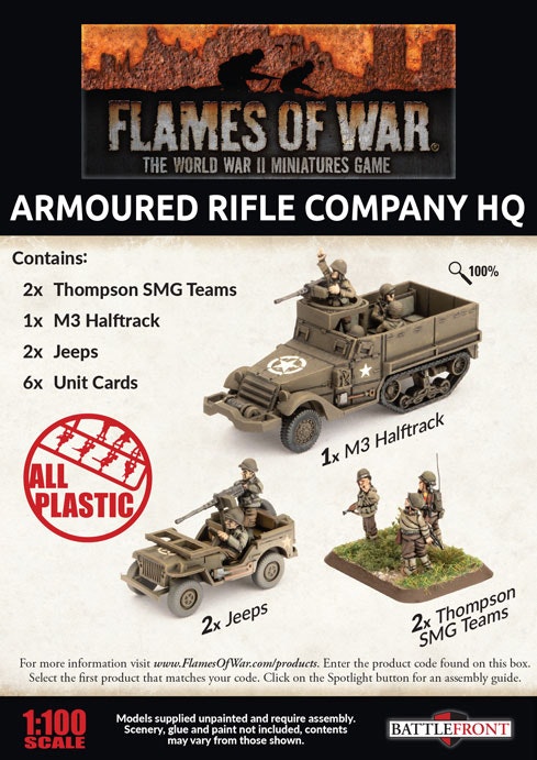 Armoured Rifle Company HQ (Plastic) - UBX74