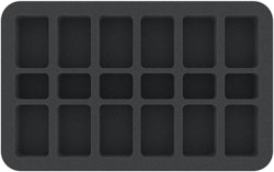 HS035A054 Feldherr Foam Tray with 18 compartments for Flames of War - small and medium Bases