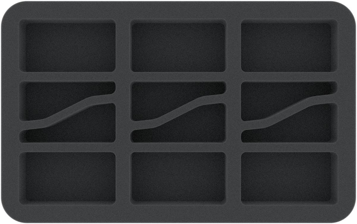 HS035A017 Feldherr foam tray for Flames of War - 6 tanks - medium bases