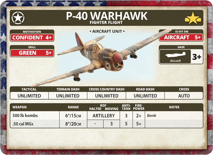 P-40 Warhawk Fighter Flight - UBX52
