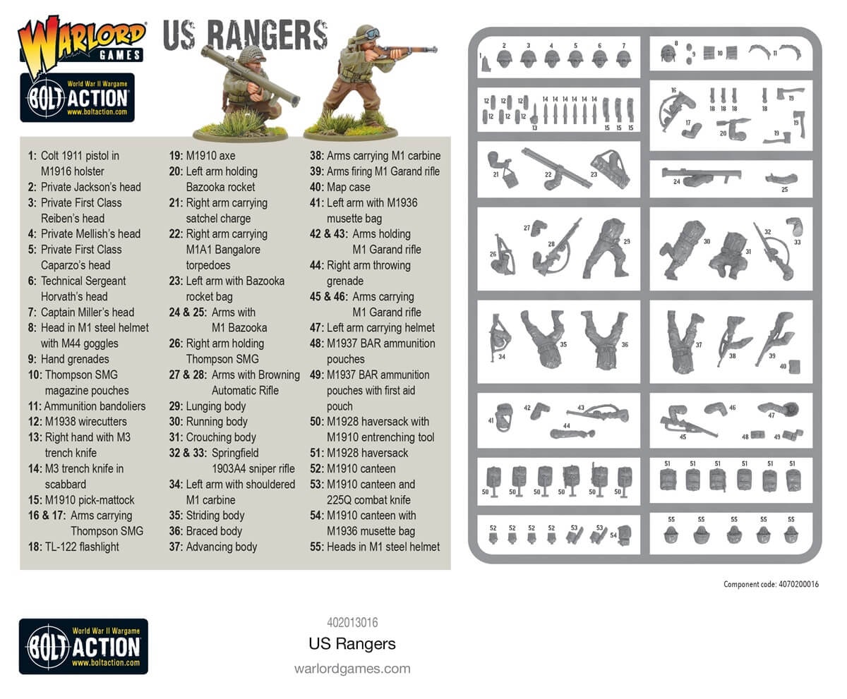 US Rangers (plastic) - 402013016