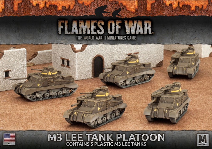 M3 Lee Tank Platoon (Plastic x5) - UBX50